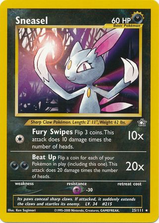 Sneasel (25/111) [Neo Genesis Unlimited] - Comfy Hobbies
