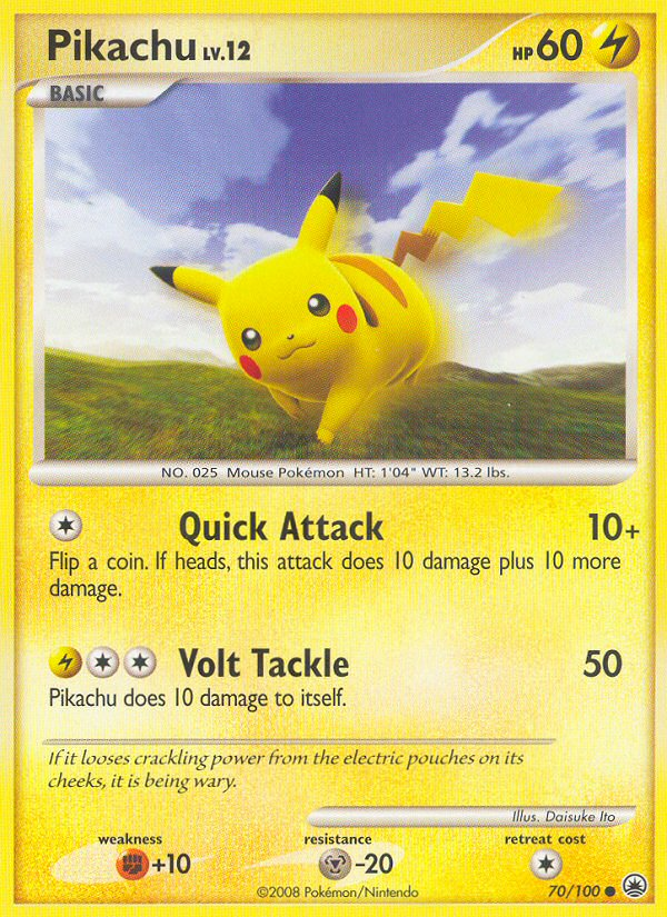 Pikachu (70/100) [Diamond & Pearl: Majestic Dawn] - Comfy Hobbies