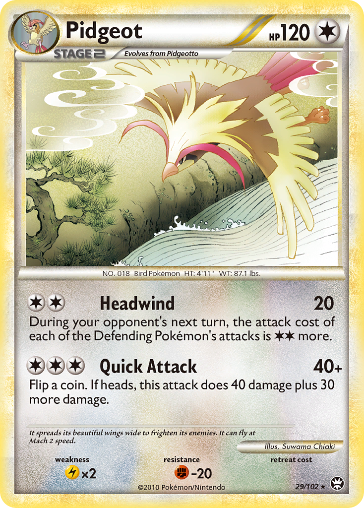 Pidgeot (29/102) [HeartGold & SoulSilver: Triumphant] - Comfy Hobbies