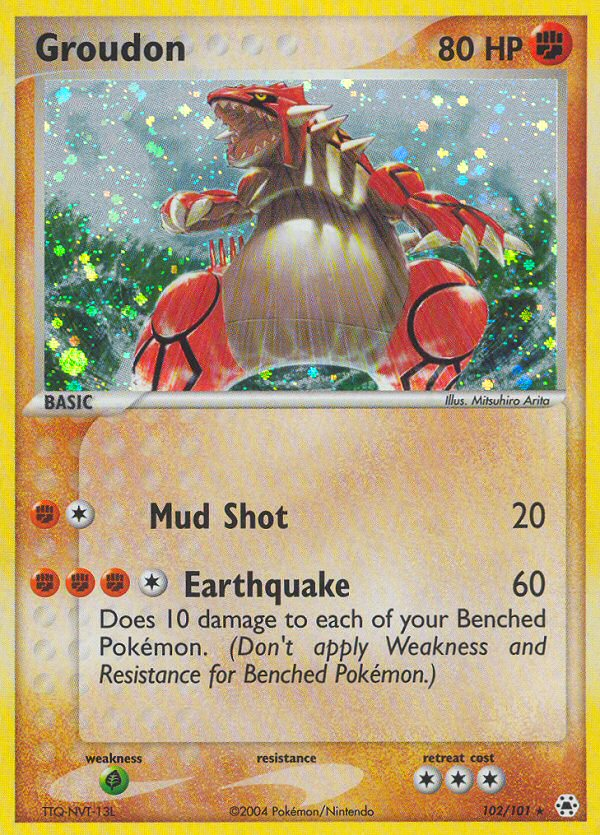 Groudon (102/101) [EX: Hidden Legends] - Comfy Hobbies