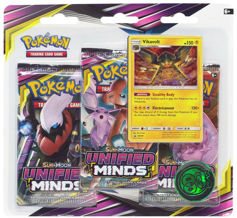 Sun & Moon: Unified Minds - 3-Pack Blister (Vikavolt) - Comfy Hobbies