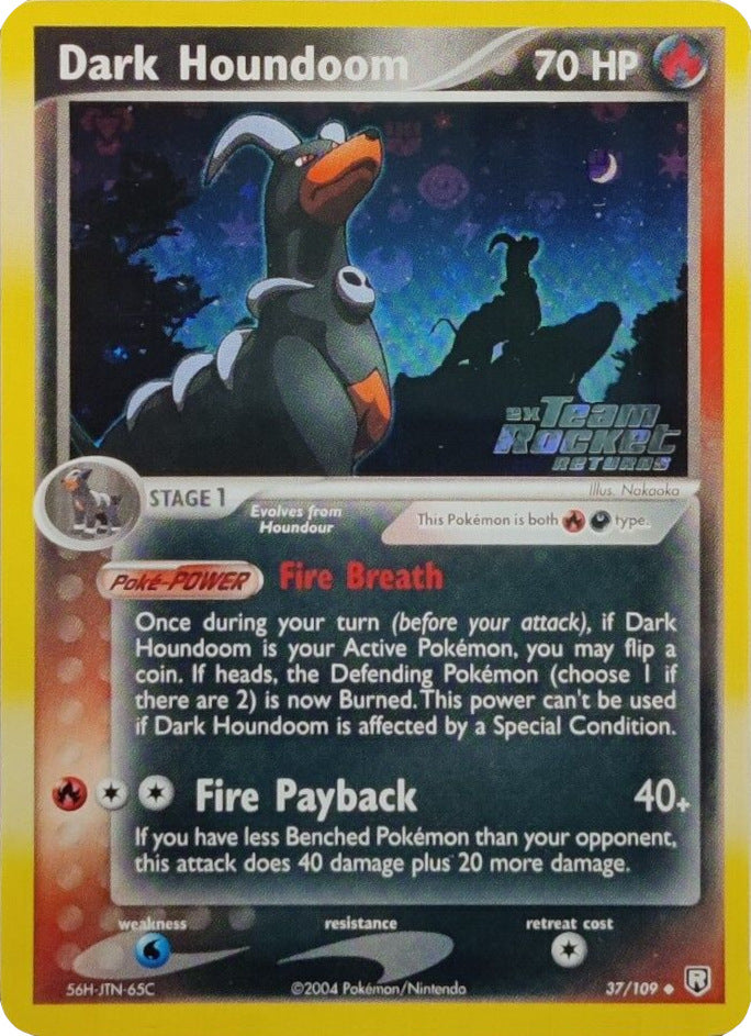 Dark Houndoom (37/109) (Stamped) [EX: Team Rocket Returns] - Comfy Hobbies