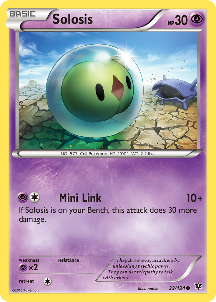 Solosis (33/124) [XY: Fates Collide] - Comfy Hobbies