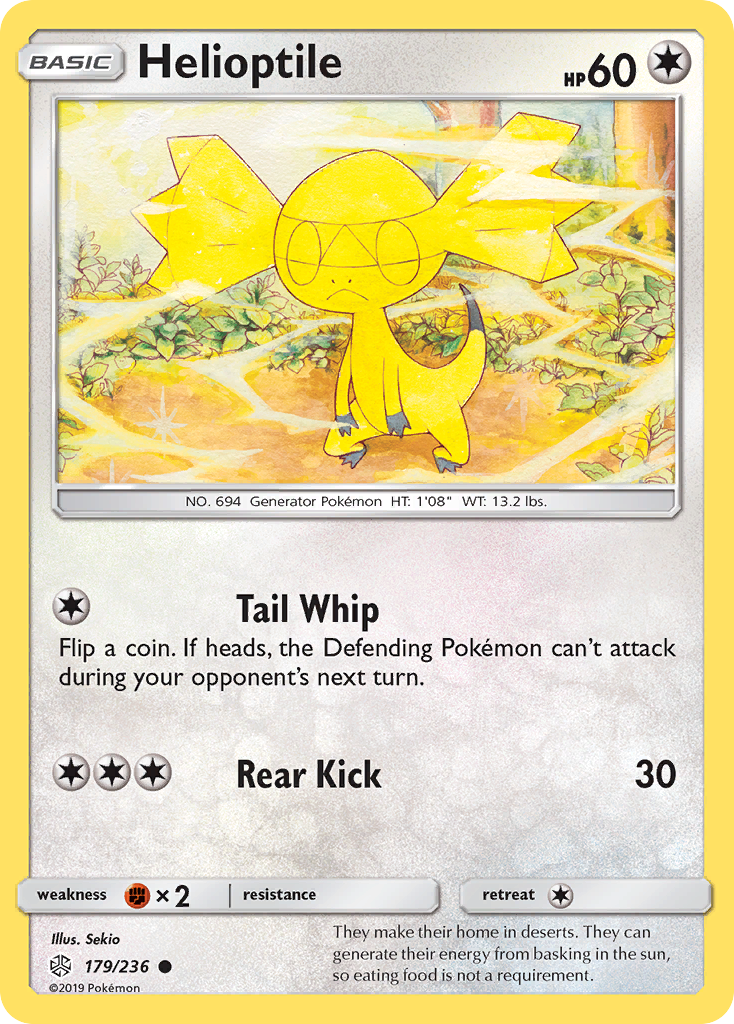Helioptile (179/236) [Sun & Moon: Cosmic Eclipse] - Comfy Hobbies