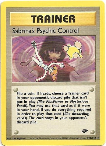 Sabrina's Psychic Control (121/132) [Gym Challenge Unlimited] - Comfy Hobbies