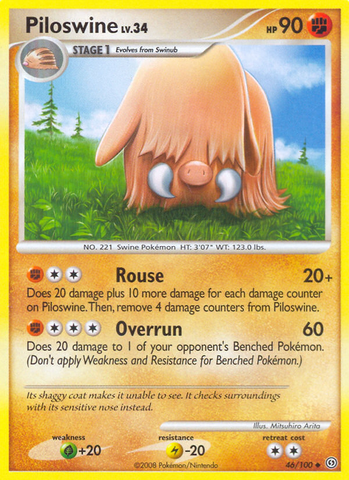 Piloswine (46/100) [Diamond & Pearl: Stormfront] - Comfy Hobbies