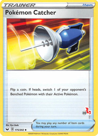 Pokemon Catcher (175/202) (Cinderace Stamp #49) [Battle Academy 2022] - Comfy Hobbies