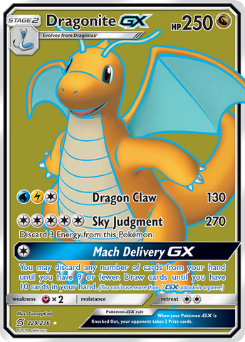 Dragonite GX (229/236) [Sun & Moon: Unified Minds] - Comfy Hobbies