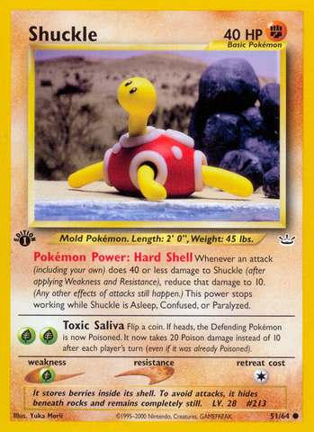 Shuckle (51/64) [Neo Revelation 1st Edition] - Comfy Hobbies