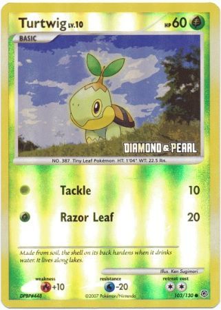 Turtwig (103/130) [Burger King Promos: 2008 Collection] - Comfy Hobbies