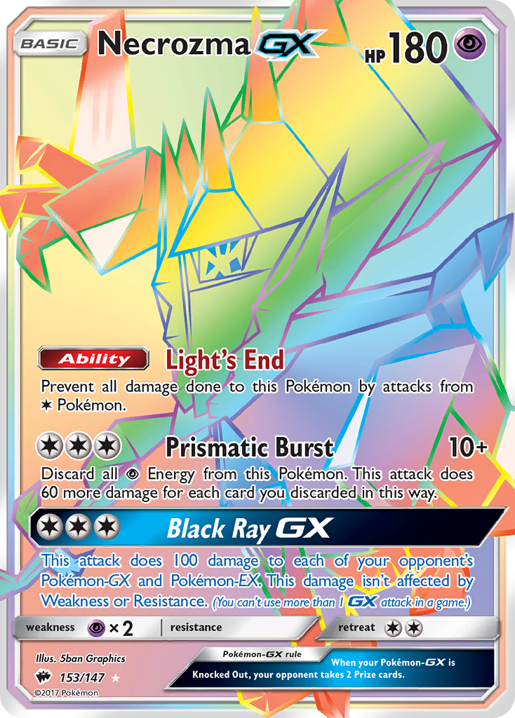 Necrozma GX (153/147) [Sun & Moon: Burning Shadows] - Comfy Hobbies