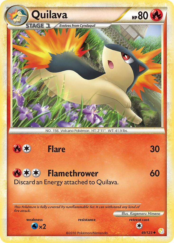 Quilava (49/123) [HeartGold & SoulSilver: Base Set] - Comfy Hobbies