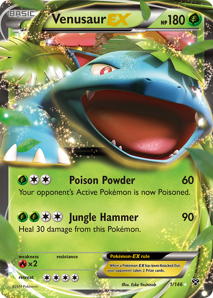 Venusaur EX (1/146) [XY: Base Set] - Comfy Hobbies