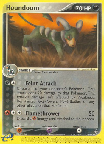 Houndoom (34/97) [EX: Dragon] - Comfy Hobbies