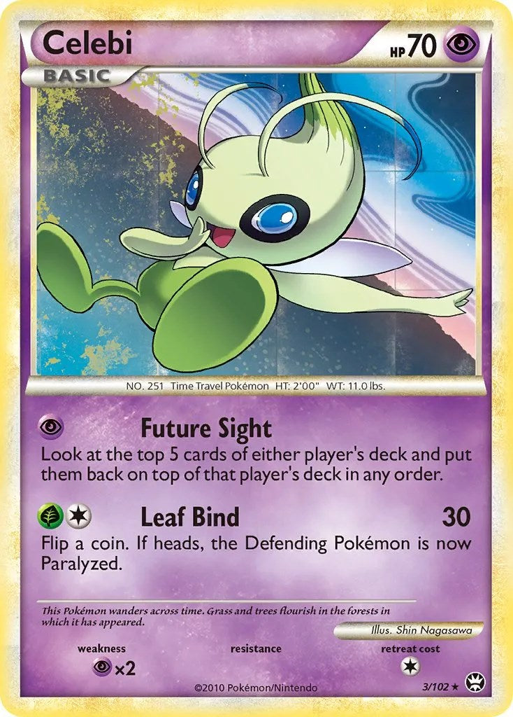 Celebi (3/102) (Movie Exclusive) [HeartGold & SoulSilver: Triumphant] - Comfy Hobbies