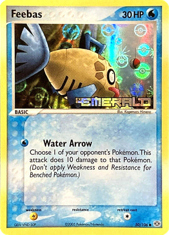 Feebas (50/106) (Stamped) [EX: Emerald] - Comfy Hobbies