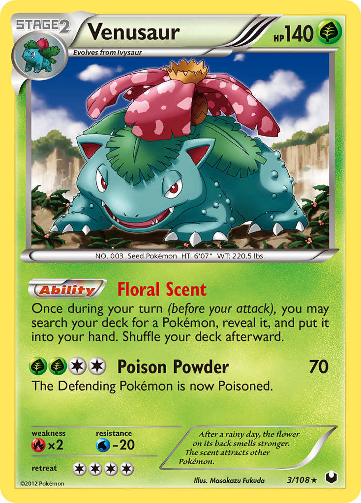 Venusaur (3/108) [Black & White: Dark Explorers] - Comfy Hobbies