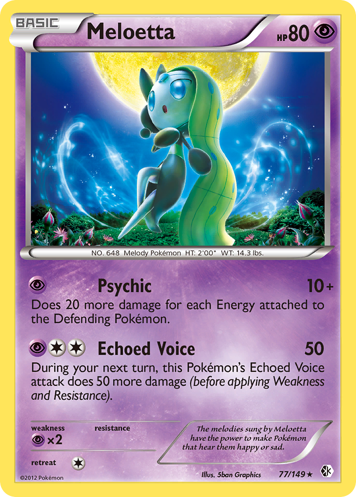 Meloetta (77/149) [Black & White: Boundaries Crossed] - Comfy Hobbies