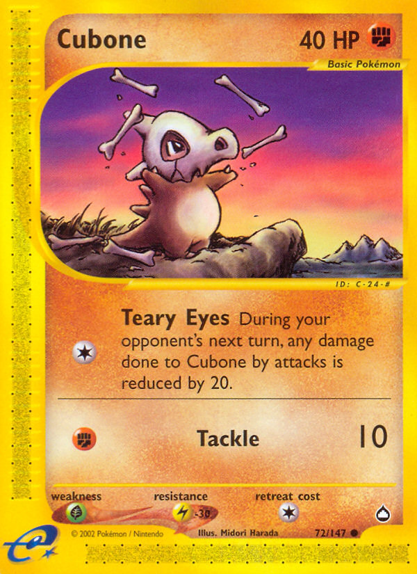 Cubone (72/147) [Aquapolis] - Comfy Hobbies