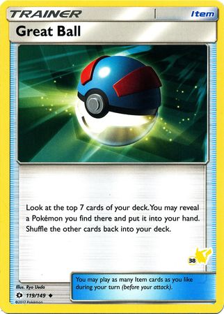 Great Ball (119/149) (Pikachu Stamp #38) [Battle Academy 2020] - Comfy Hobbies