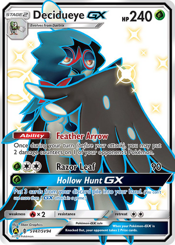 Decidueye GX (SV47/SV94) [Sun & Moon: Hidden Fates - Shiny Vault] - Comfy Hobbies