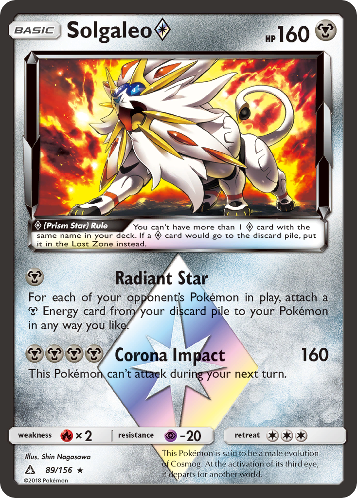 Solgaleo (89/156) (Prism Star) [Sun & Moon: Ultra Prism] - Comfy Hobbies