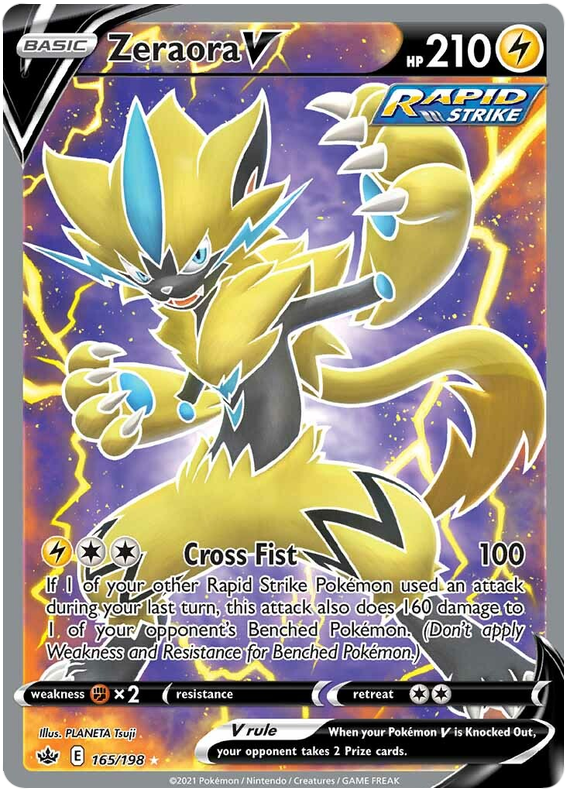 Zeraora V (165/198) [Sword & Shield: Chilling Reign] - Comfy Hobbies