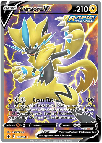 Zeraora V (165/198) [Sword & Shield: Chilling Reign] - Comfy Hobbies