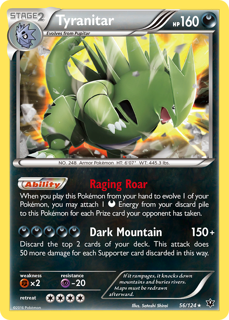 Tyranitar (56/124) [XY: Fates Collide] - Comfy Hobbies