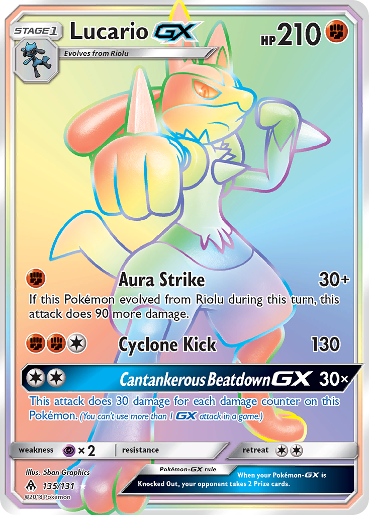 Lucario GX (135/131) [Sun & Moon: Forbidden Light] - Comfy Hobbies