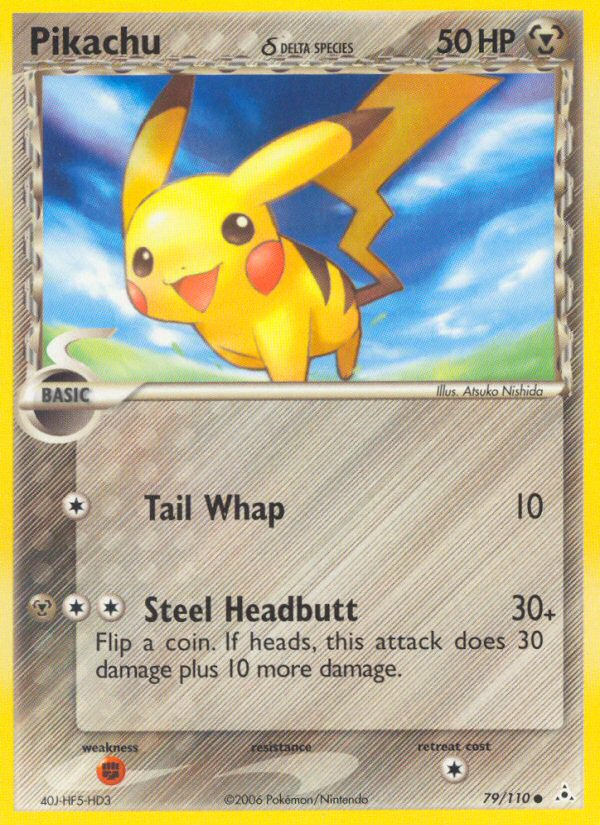 Pikachu (79/110) (Delta Species) [EX: Holon Phantoms] - Comfy Hobbies
