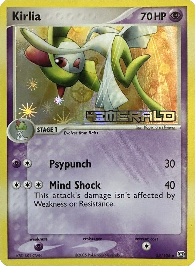 Kirlia (33/106) (Stamped) [EX: Emerald] - Comfy Hobbies