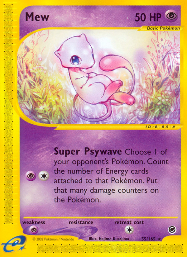 Mew (55/165) [Expedition: Base Set] - Comfy Hobbies