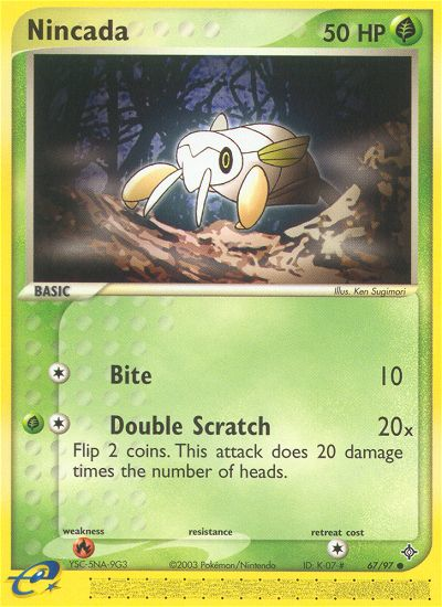 Nincada (67/97) [EX: Dragon] - Comfy Hobbies
