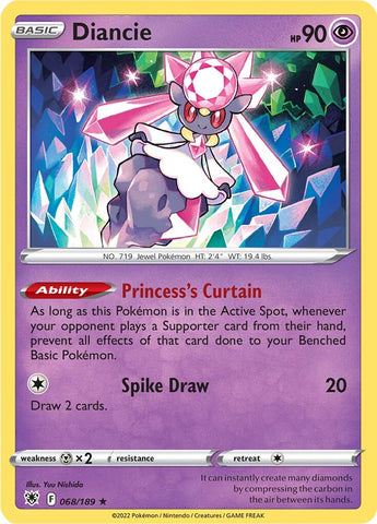 Diancie (068/189) [Sword & Shield: Astral Radiance] - Comfy Hobbies