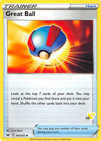 Great Ball (164/202) (Pikachu Stamp #49) [Battle Academy 2022] - Comfy Hobbies
