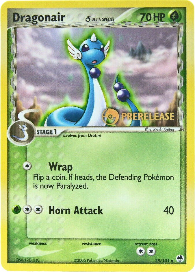 Dragonair (28/101) (Prerelease) [EX: Dragon Frontiers] - Comfy Hobbies
