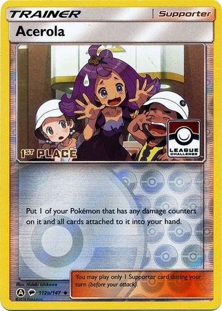 Acerola (112a/147) (League Promo 1st Place) [Sun & Moon: Burning Shadows] - Comfy Hobbies