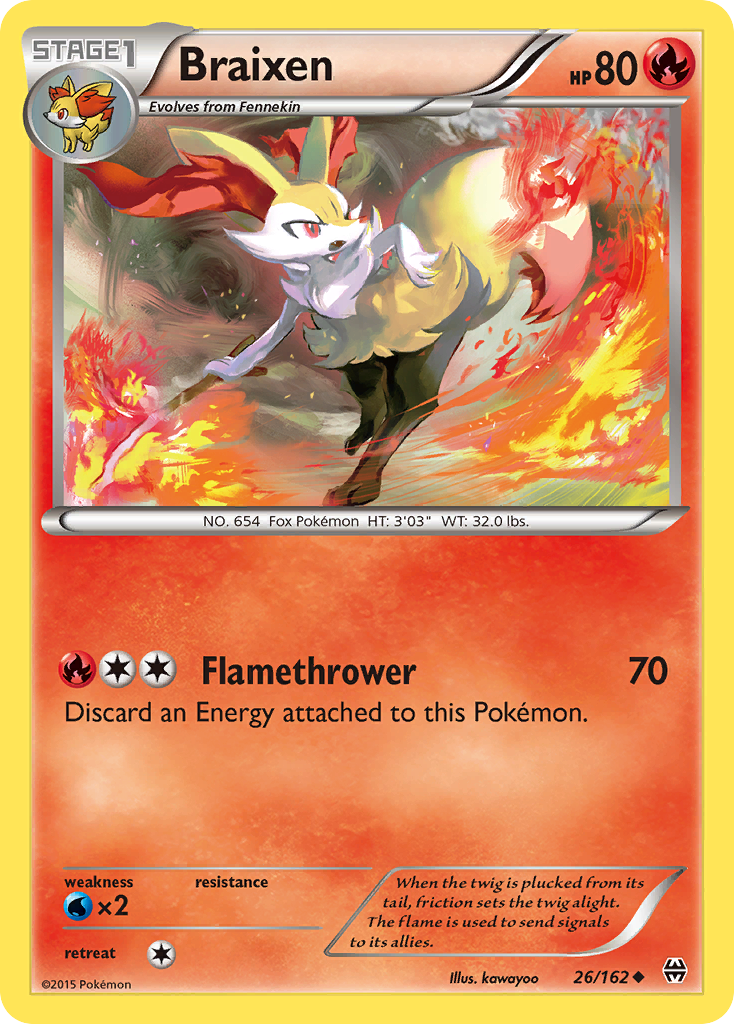 Braixen (26/162) [XY: BREAKthrough] - Comfy Hobbies