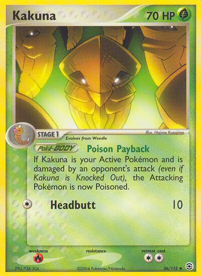 Kakuna (36/112) [EX: FireRed & LeafGreen] - Comfy Hobbies