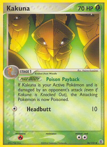 Kakuna (36/112) [EX: FireRed & LeafGreen] - Comfy Hobbies