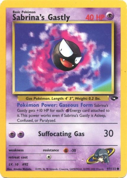 Sabrina's Gastly (97/132) [Gym Challenge Unlimited] - Comfy Hobbies