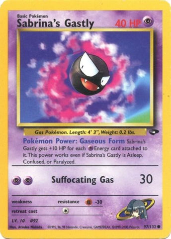 Sabrina's Gastly (97/132) [Gym Challenge Unlimited] - Comfy Hobbies