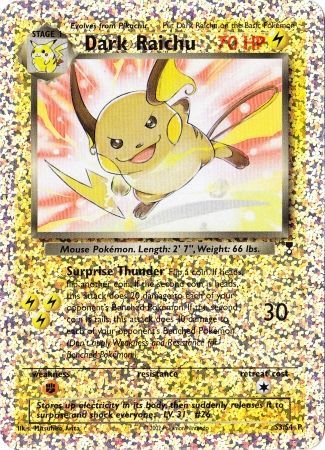 Dark Raichu (S3/S4) [Box Topper] - Comfy Hobbies