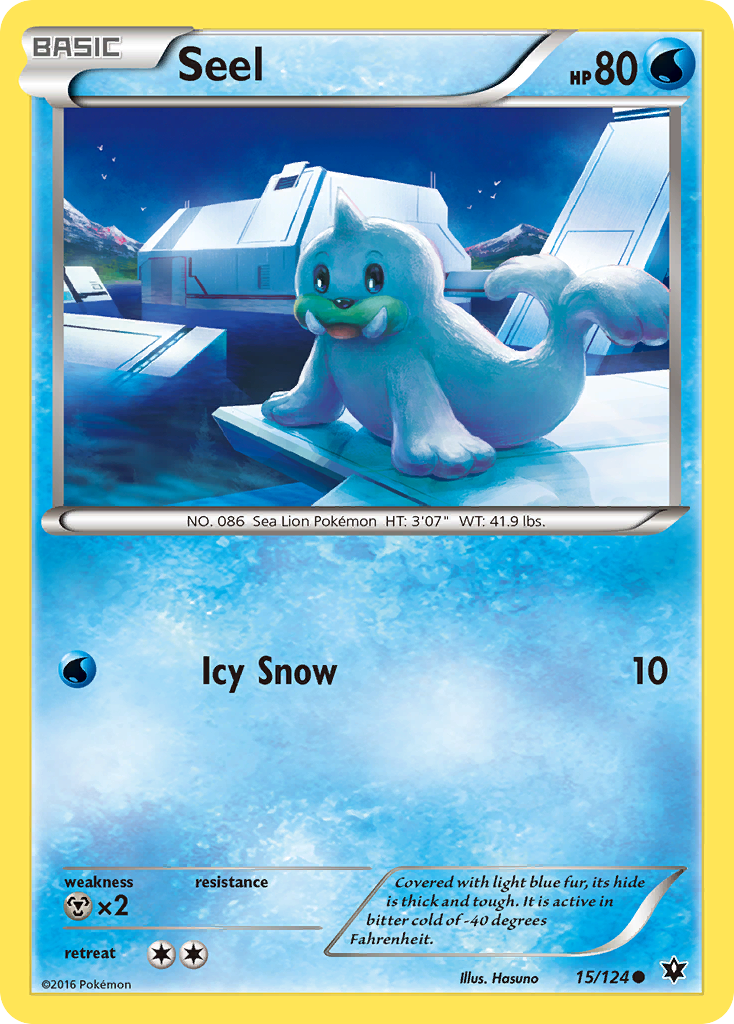 Seel (15/124) [XY: Fates Collide] - Comfy Hobbies