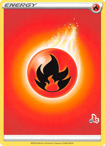 Fire Energy (Cinderace Stamp #20) [Battle Academy 2022] - Comfy Hobbies