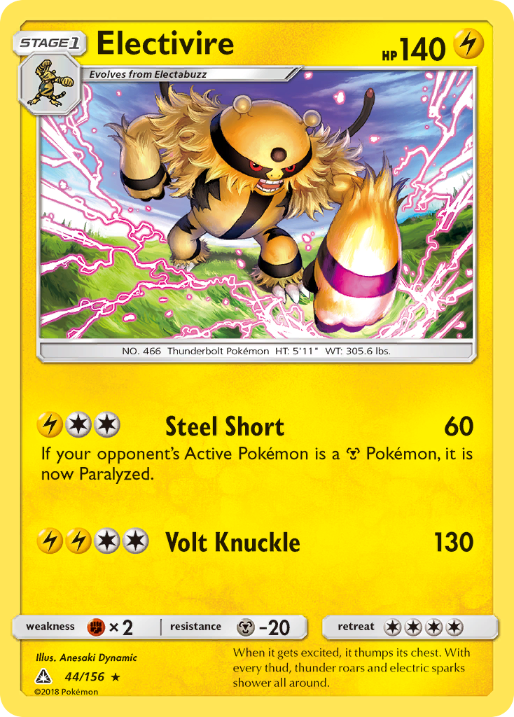 Electivire (44/156) [Sun & Moon: Ultra Prism] - Comfy Hobbies