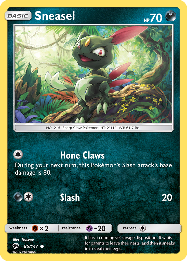 Sneasel (85/147) [Sun & Moon: Burning Shadows] - Comfy Hobbies