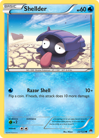 Shellder (22/122) [XY: BREAKpoint] - Comfy Hobbies