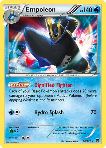 Empoleon (38/162) (Battle Arena Deck Exclusive) (Theme Deck Exclusive) [XY: BREAKthrough] - Comfy Hobbies